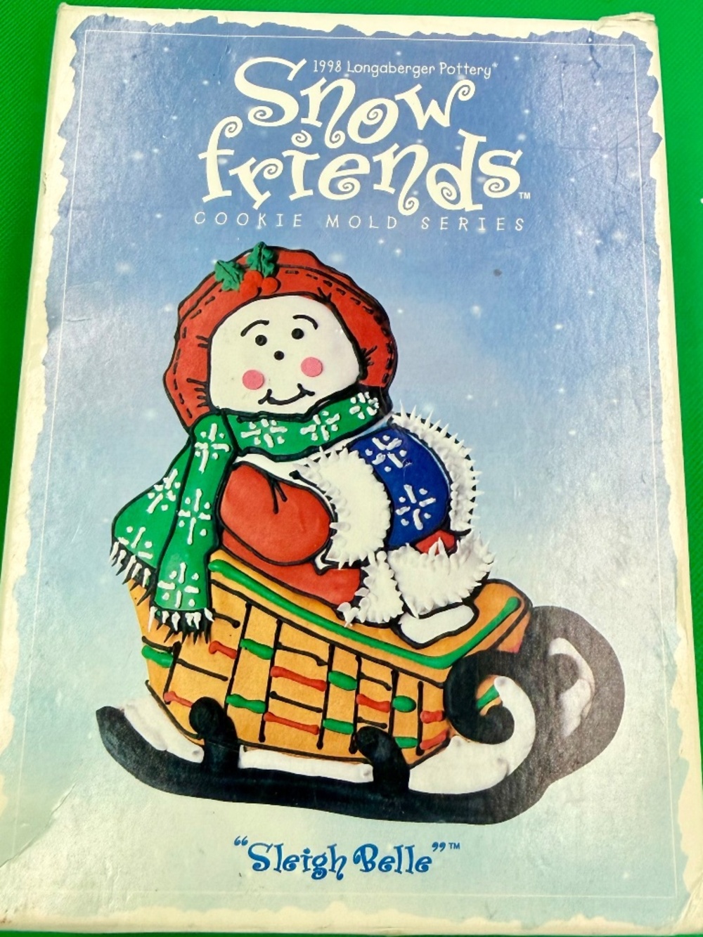 Longaberger Cookie Mold - Snow friend "Sleigh Belle" - 1998.